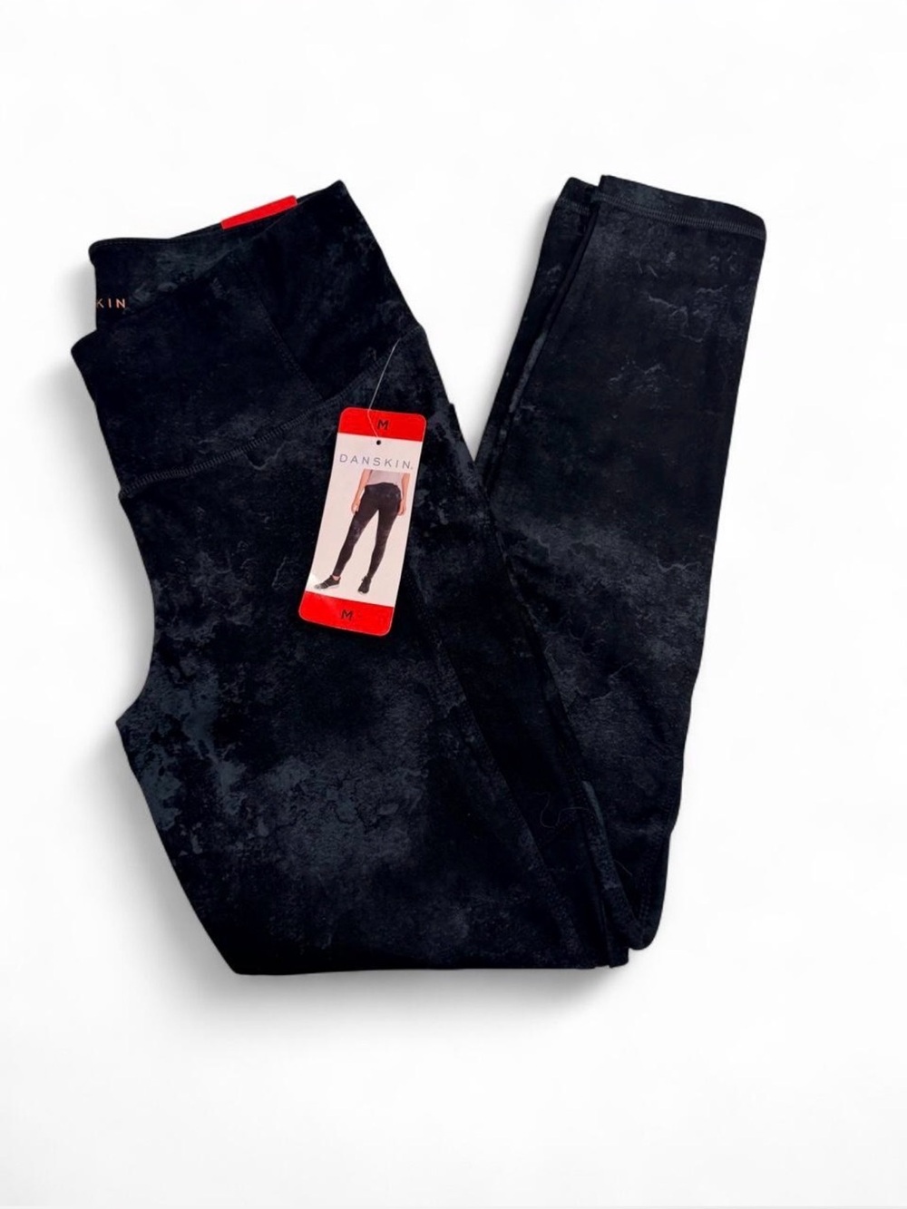 Danskin Black Textured High-Rise Jeggings